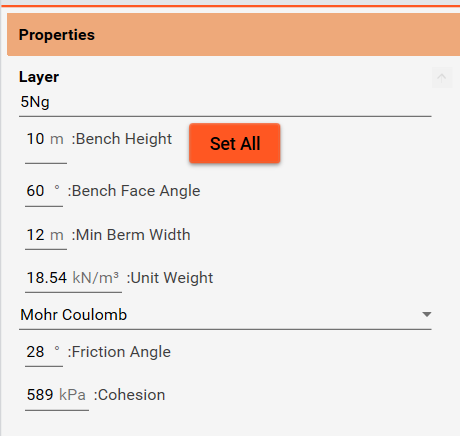 Layer properties
